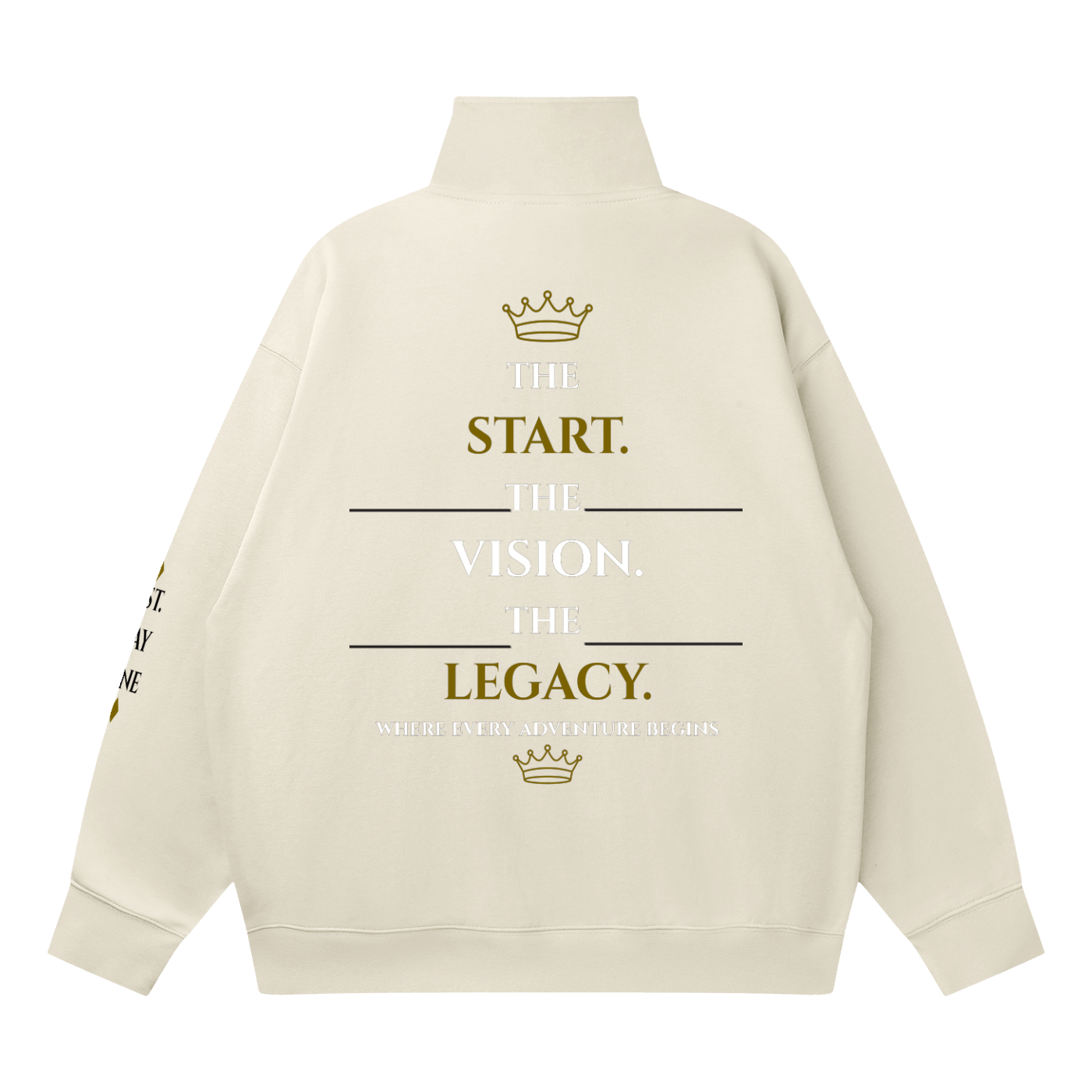 FC001| Quarter-Zip Drop Shoulder Sweatshirt