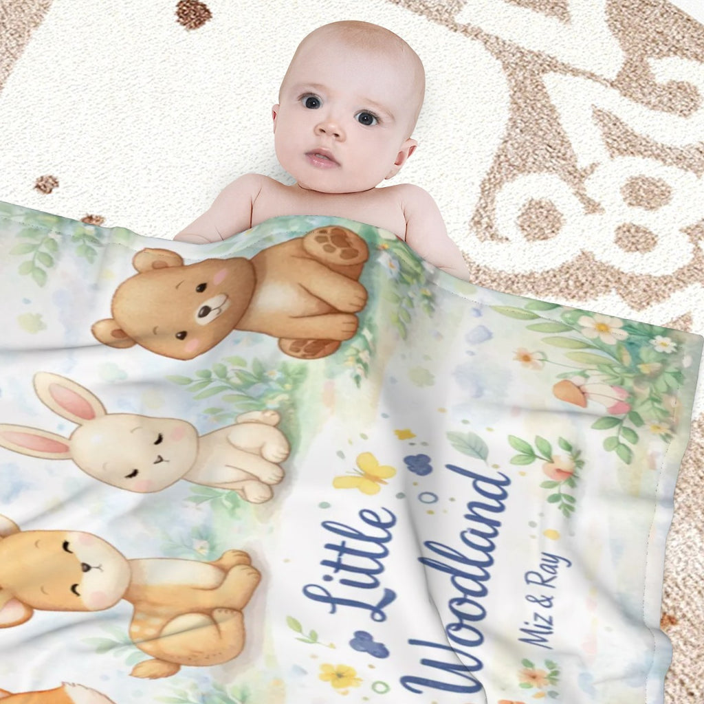 Little Woodlands' Super Soft Plush Baby Blanket