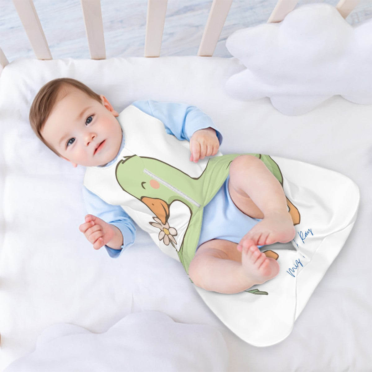 Miz & Ray Daisy Baby Sleep Sack – Soft Plush Printed Wearable Blanket