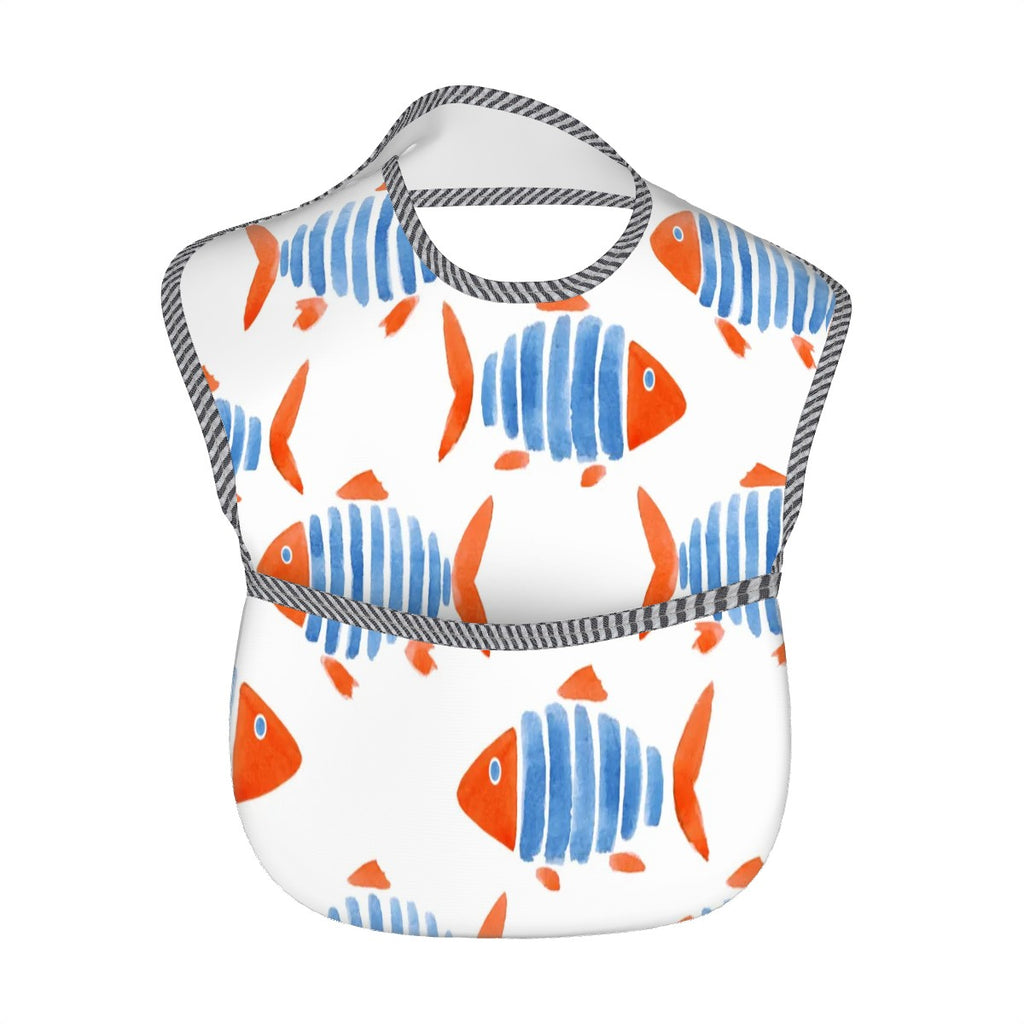 Miz & Ray Fish Baby Bib | Waterproof & Wipeable | 6–24 Months