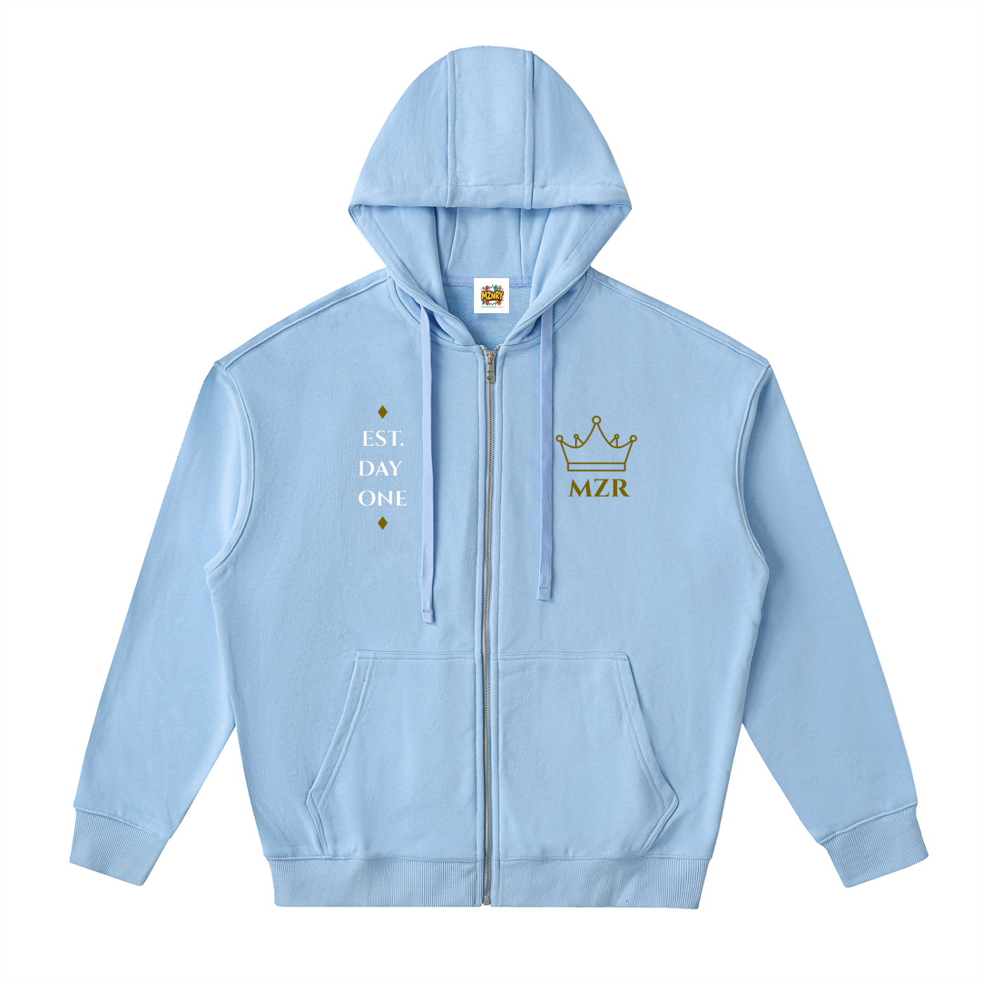 FC001|D.1 HERITAGE| Drop-Shoulder Zip Up Hoodie