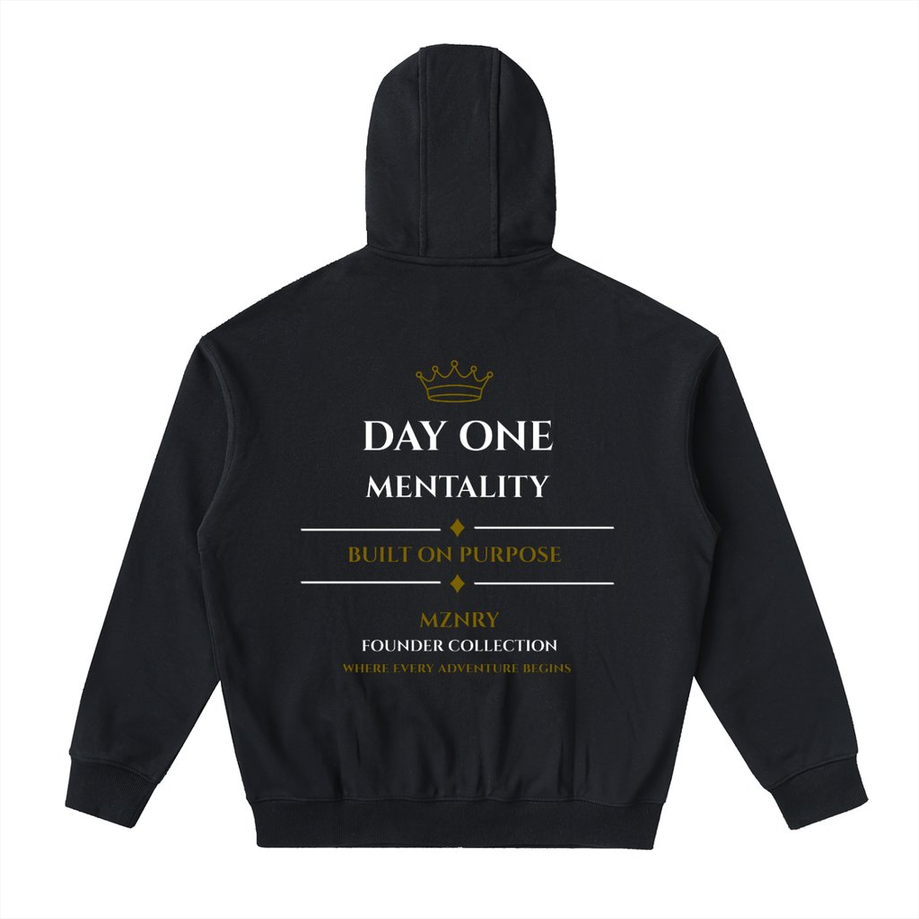 FC001|D.1 HERITAGE| Drop-Shoulder Zip Up Hoodie
