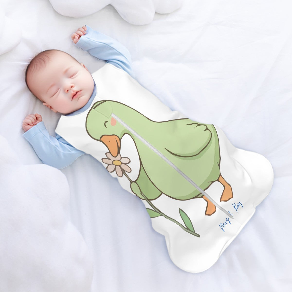 Miz & Ray Daisy Baby Sleep Sack – Soft Plush Printed Wearable Blanket
