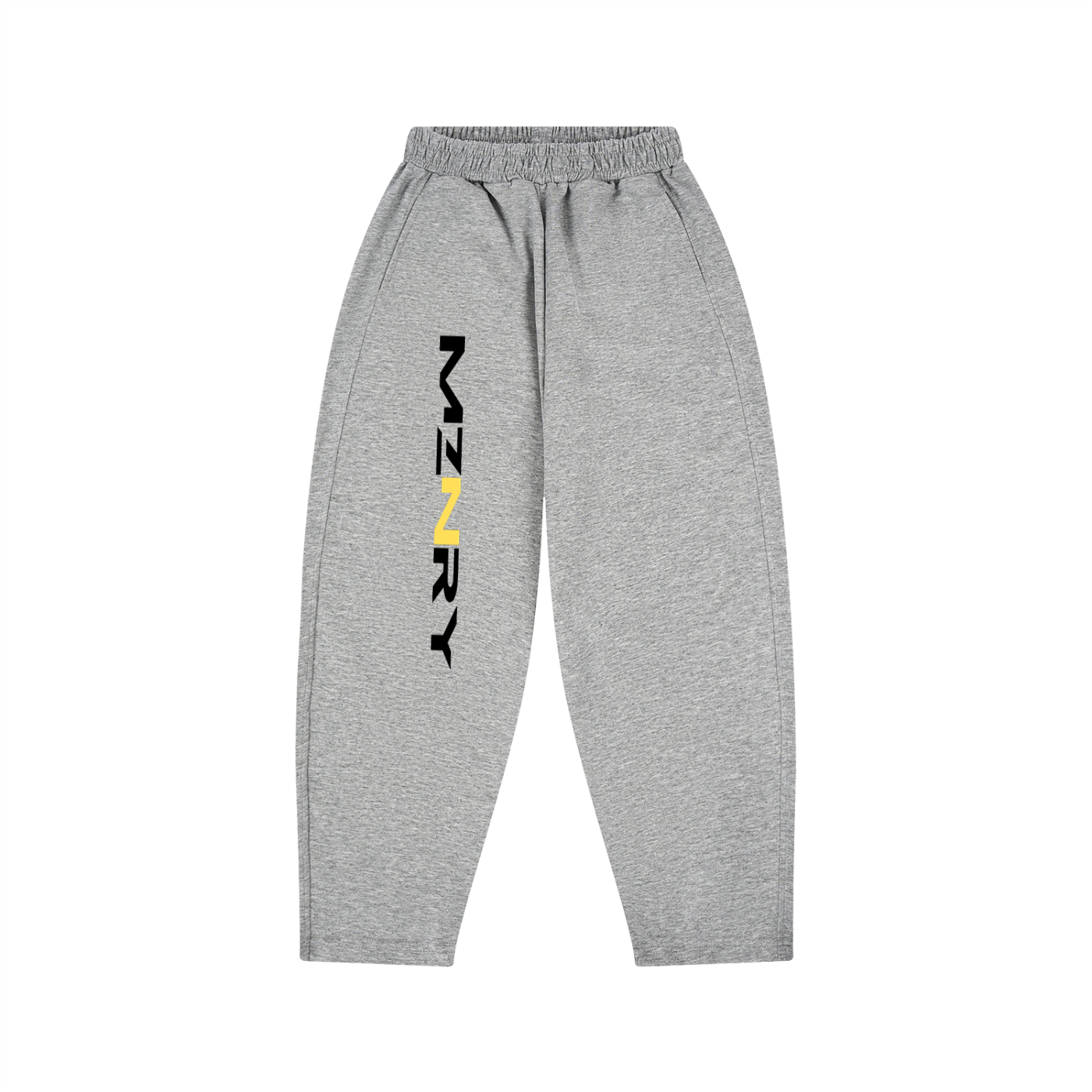 MZNRY LIMITED EDITION Collection 'Signature' Kids' Loose Wide Leg Sweatpants – Flower Gray