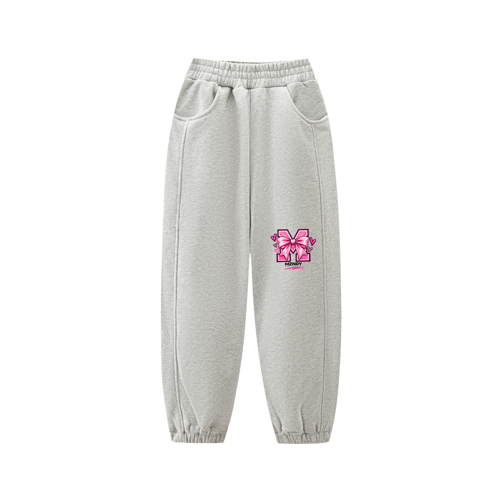 MZNRY| PINK BOW Kids’ Fleece Joggers