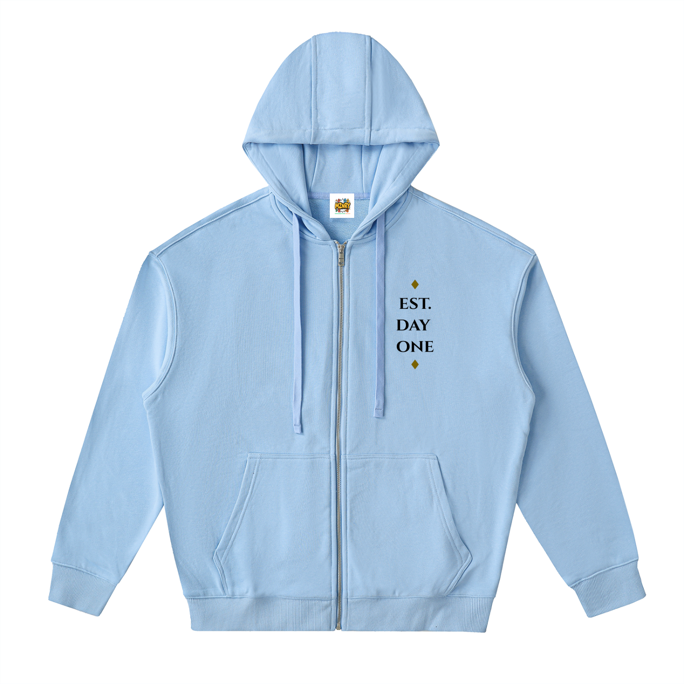 FC001|D1. MENTALITY| Drop-Shoulder Zip Up Hoodie