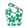 Miz & Ray Daisy 'Green' Baby Bib – Soft Waterproof Sublimation Print