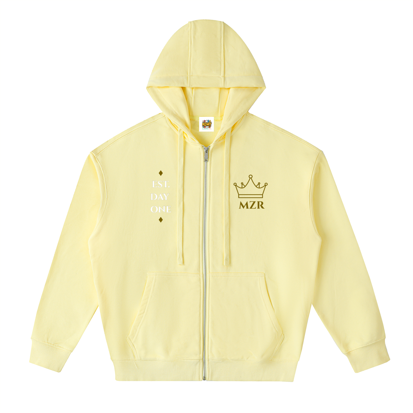 FC001|D.1 HERITAGE| Drop-Shoulder Zip Up Hoodie