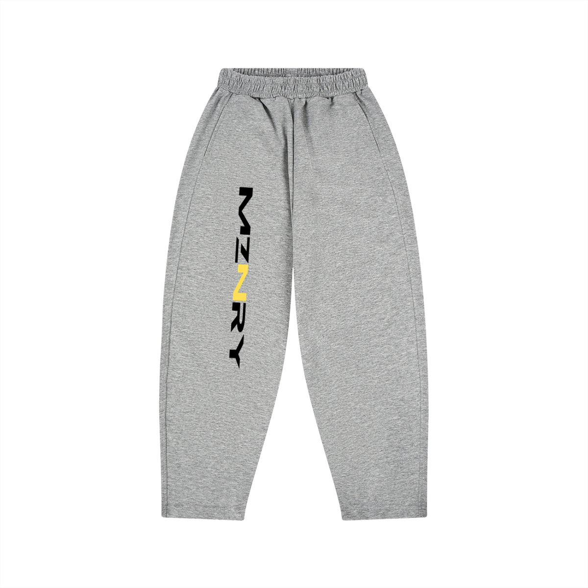 MZNRY LIMITED EDITION Collection 'Signature' Kids' Loose Wide Leg Sweatpants – Flower Gray