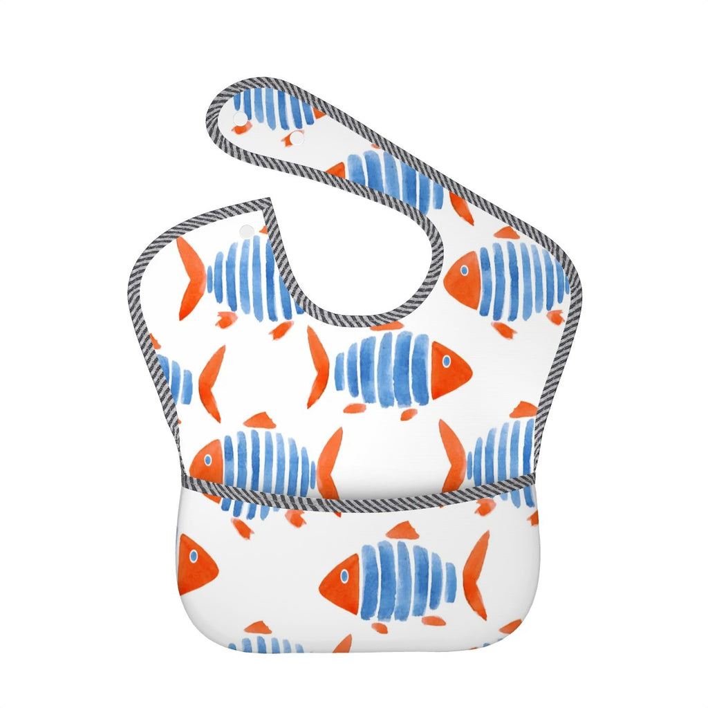Miz & Ray Fish Baby Bib | Waterproof & Wipeable | 6–24 Months
