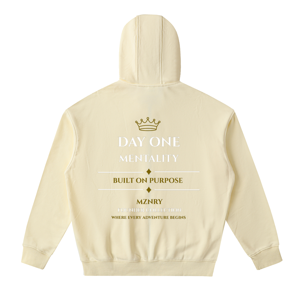 FC001|D.1 HERITAGE| Drop-Shoulder Zip Up Hoodie