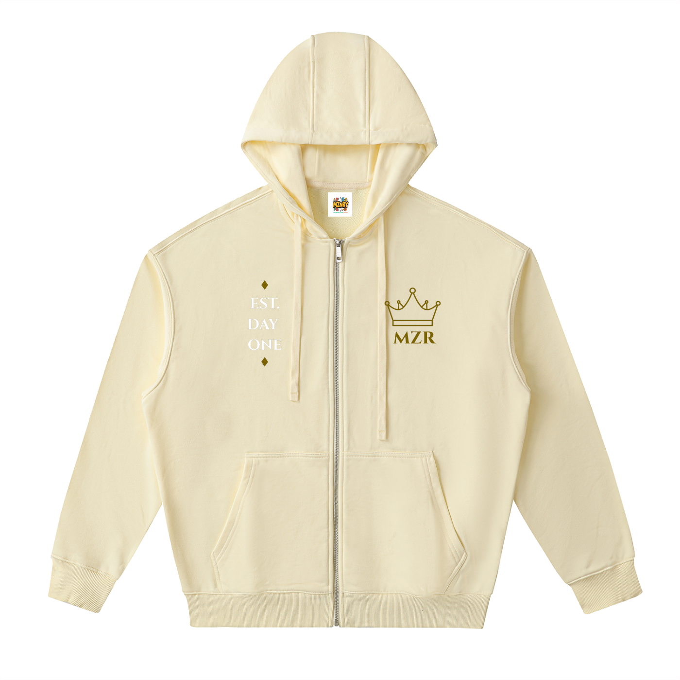 FC001|D.1 HERITAGE| Drop-Shoulder Zip Up Hoodie