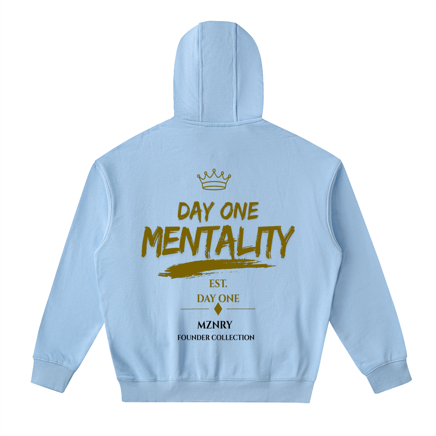 FC001|D1. MENTALITY| Drop-Shoulder Zip Up Hoodie