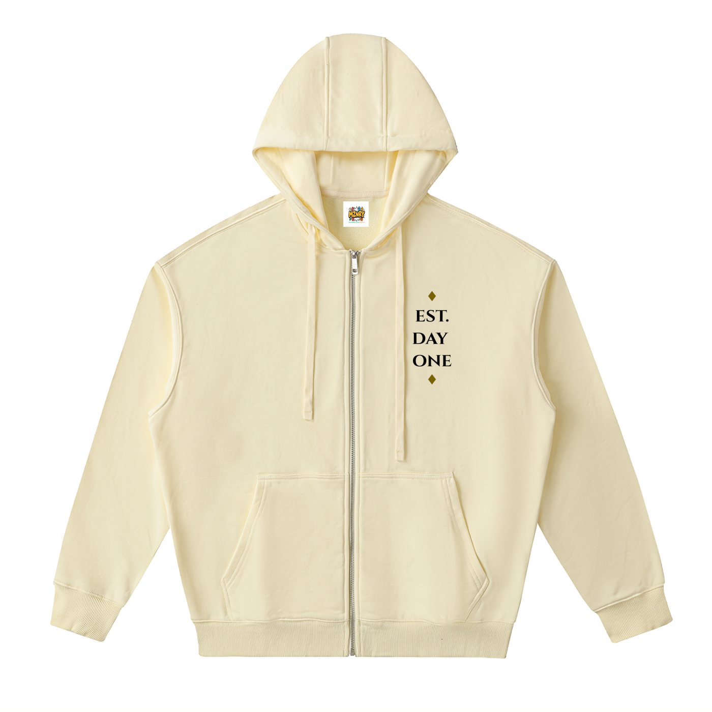 FC001|D1. MENTALITY| Drop-Shoulder Zip Up Hoodie