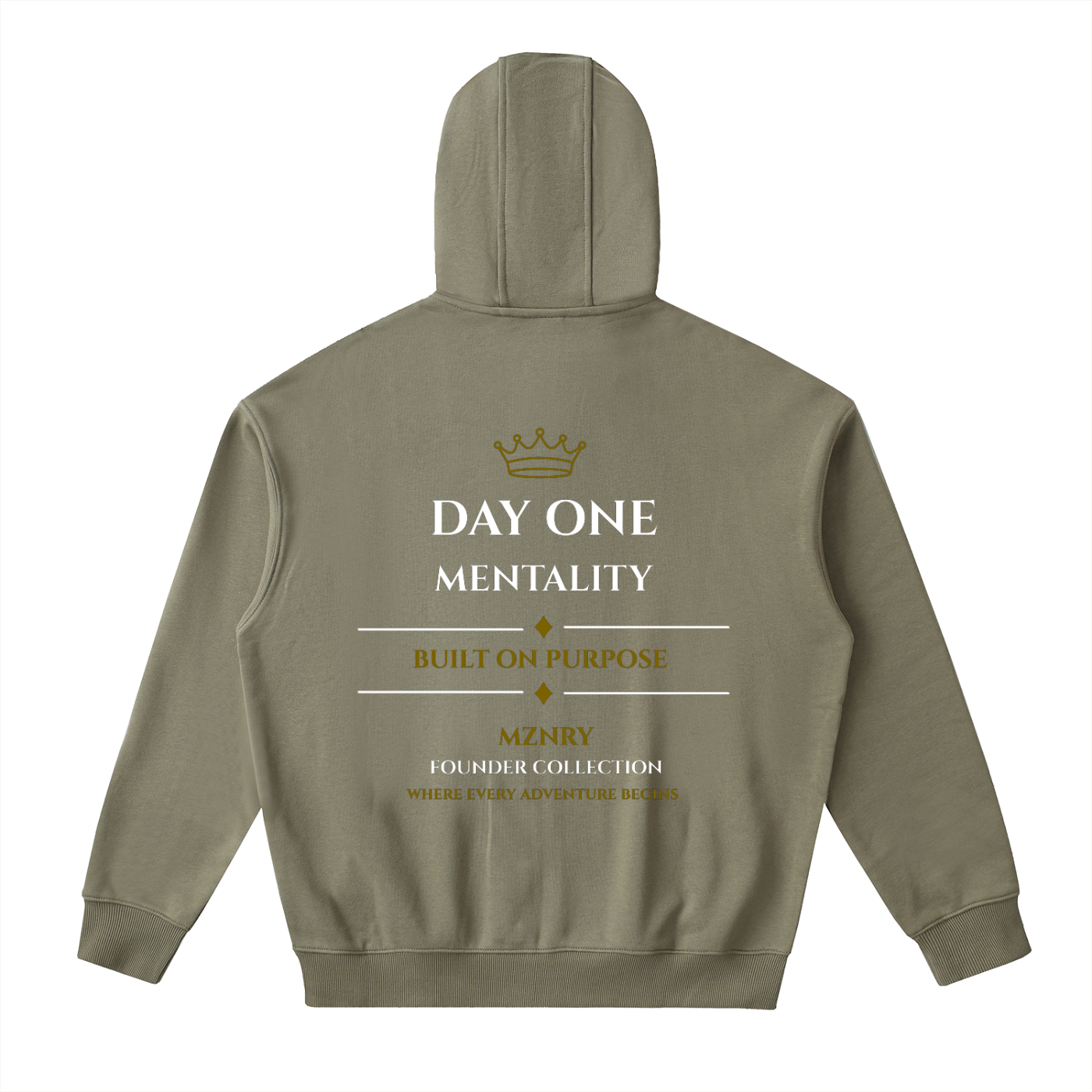 FC001|D.1 HERITAGE| Drop-Shoulder Zip Up Hoodie