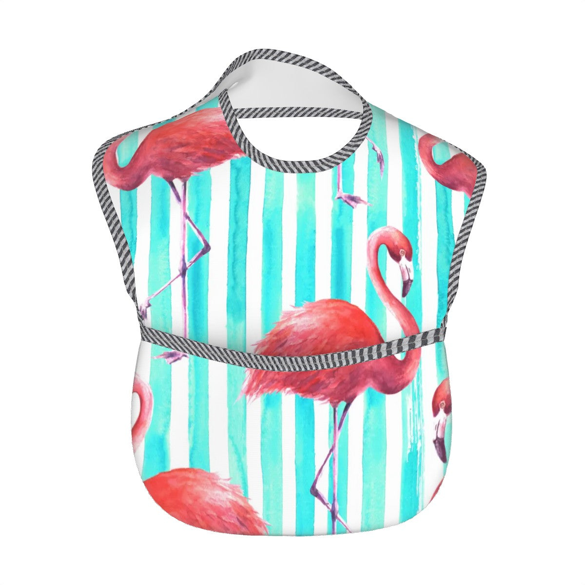 Miz & Ray Flamingo Baby Bib | Waterproof & Wipeable | 6–24 Months