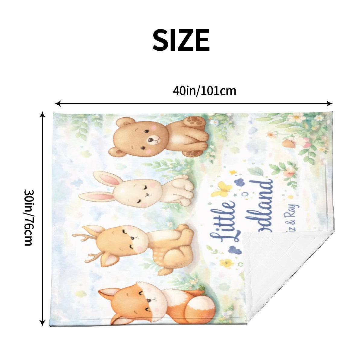 Little Woodlands' Super Soft Plush Baby Blanket