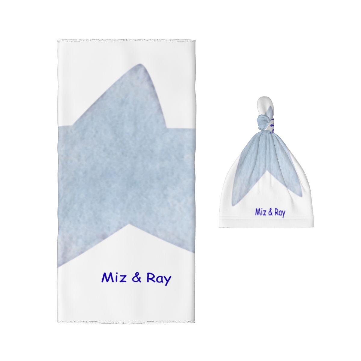 Baby Swaddle Blanket & Beanie Hat Set | Star & Dream Big Print | 0–6 Months