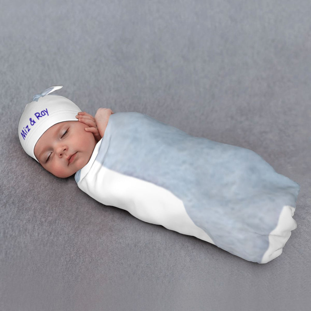 Baby Swaddle Blanket & Beanie Hat Set | Star & Dream Big Print | 0–6 Months