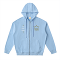 FC001| D1. GOLD| Drop-Shoulder Zip Up Hoodie