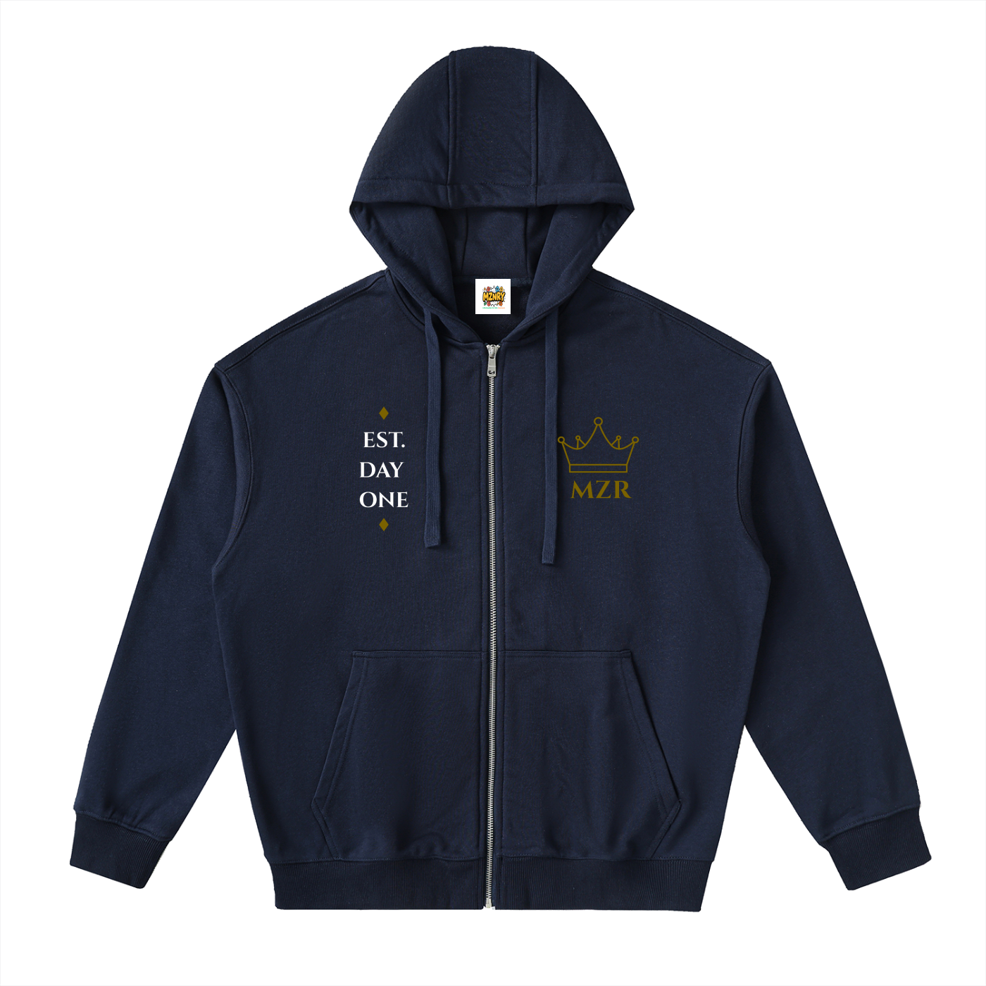 FC001|D.1 HERITAGE| Drop-Shoulder Zip Up Hoodie